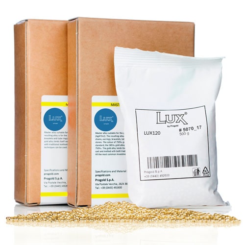LUX120 Liga LUX120 amarillo 10/14K vaciado (Ag15Zn15) - Imagen 1